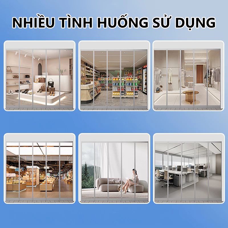 rèm nhựa pvc,rèm nhựa kéo xếp,rèm nhựa ngăn lạnh(Tặng Đầy Đủ Phụ Kiện),Rèm Nhựa PVC Trong Suốt