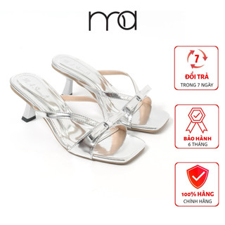 Dép Gót Nữ 7 Phân Phối Nơ 2025 MA Shoes D4725 – Sang Trọng, Dễ Mang, Dáng Đẹp Mỗi Bước Đi