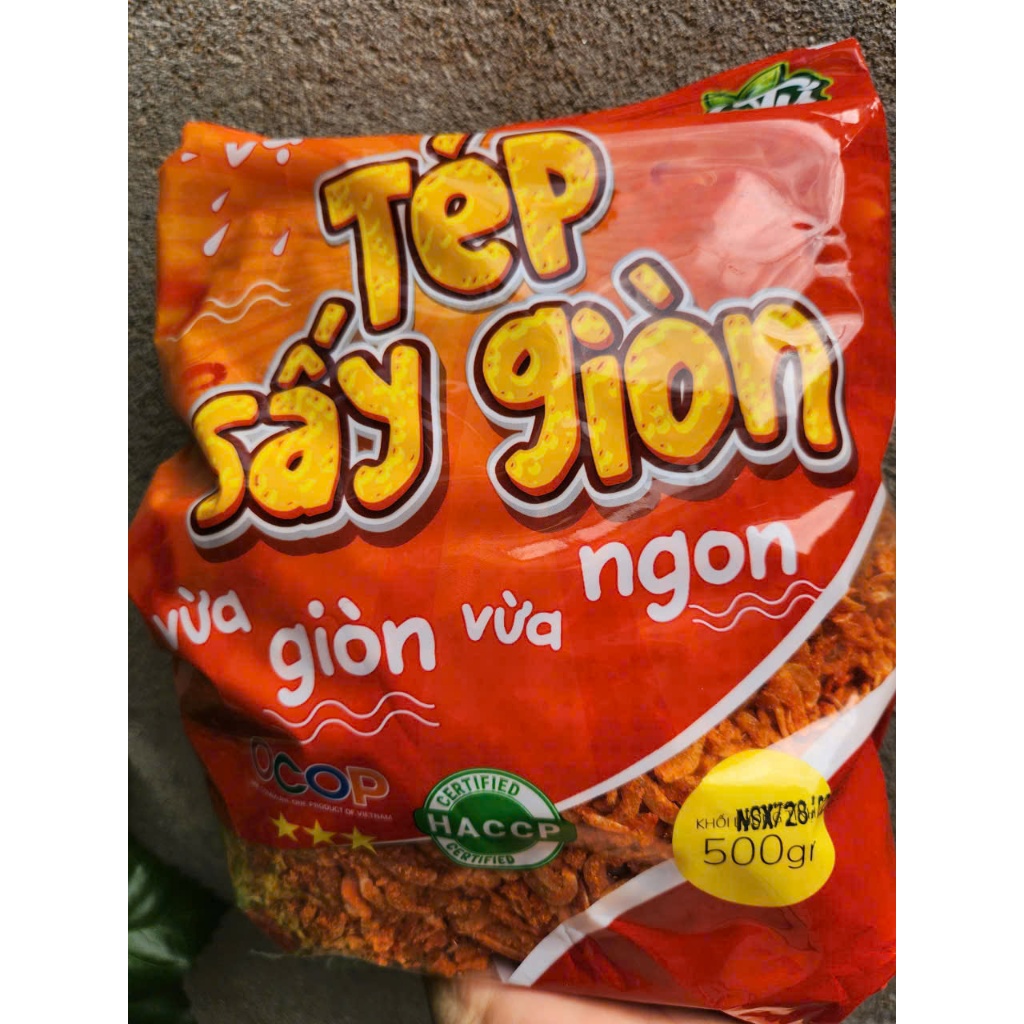 Tép sấy loại giòn Hiệu Anh Tú - Bịch 500g.