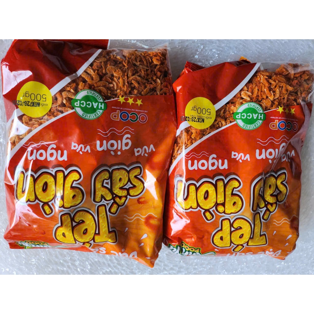 Tép sấy loại giòn Hiệu Anh Tú - Bịch 500g.