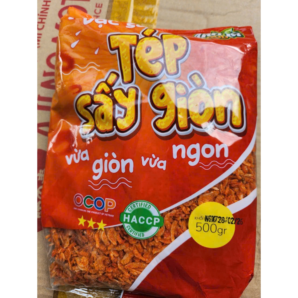 Tép sấy loại giòn Hiệu Anh Tú - Bịch 500g.