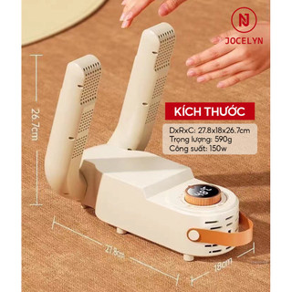 Máy Sấy Khô Giày Gấp Gọn JOCELYN Khử Mùi Hôi Tia UV Hiệu Quả Sấy Nhanh Với Chức Năng Hẹn Giờ Thông Minh