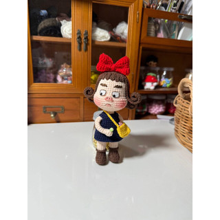 búp bê len moody mặt quạo ( tặng kèm chân  đế )