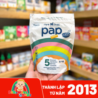 Bột Ăn Dặm PAP Pure Goat Hữu Cơ 5 Loại Ngũ Cốc Bột Lắc Dinh Dưỡng Cho Bé 6M+ Babymall & Care