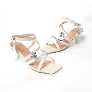 SANDAL 6cm HOA BẠC TRÁNG GƯƠNG , CAO CẤP ĐI TIỆC SANG CHẢNH mashoes D4799