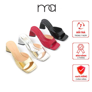 Dép Gót Da Bóng 7 Phân Basic 2025 MA Shoes D4753 – Thanh Lịch, Dễ Đi, Nâng Dáng Tự Nhiên, Êm Chân
