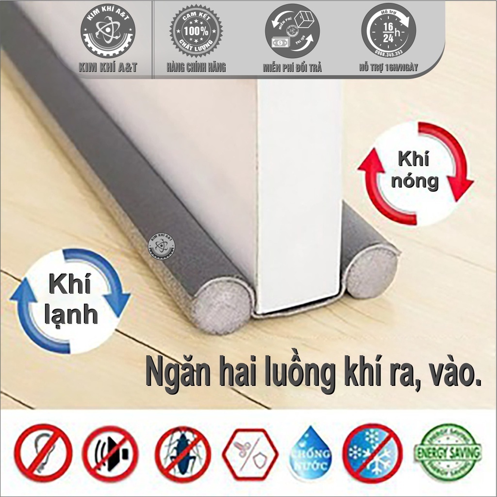 Thanh xốp chặn cửa dài 95cm [ 4 màu ] chắn cửa, chống thoát hơi máy lạnh ngăn côn trùng, bụi bẩn