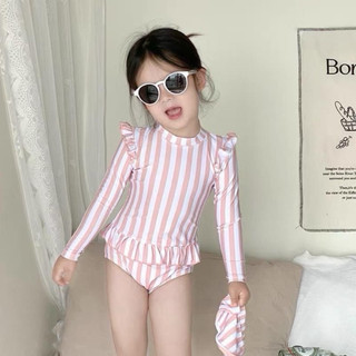 Đồ bơi bé gái dài tay chống nắng kiểu dáng điệu đà màu sắc cực xinh cho bé