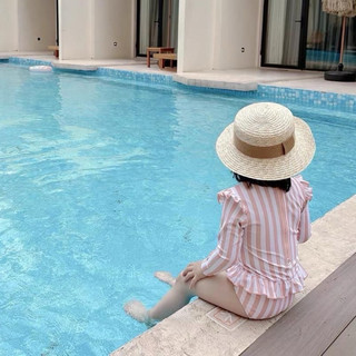 Đồ bơi bé gái dài tay chống nắng kiểu dáng điệu đà màu sắc cực xinh cho bé