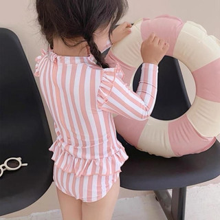 Đồ bơi bé gái dài tay chống nắng kiểu dáng điệu đà màu sắc cực xinh cho bé