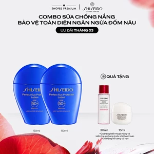Combo X2 Chống Nắng Toàn Diện Ngăn Ngừa Lão Hóa Làm Mờ Đốm Nâu Nhờ Công Nghệ Profencel-Sữa Chống Nắng Dưỡng Da Shiseido