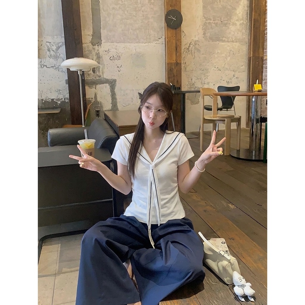 Áo Cộc Tay Nữ Cổ V Thanhhuyen clothings Áo Cổ V Thiết Kế Thắt Nơ Tiểu Thư Tôn Dáng Đi Chơi Dạo Phố Xinh Xắn (B522)