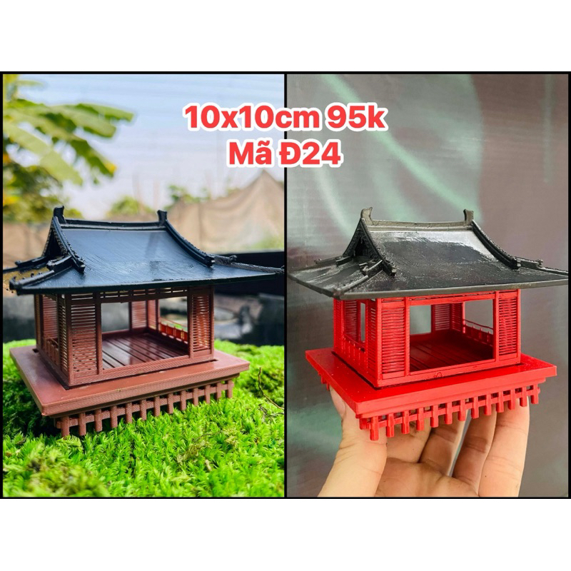 Mô hình tượng nhà cổ trung hoa trang trí bán cạn và terrarium, tiểu cảnh
