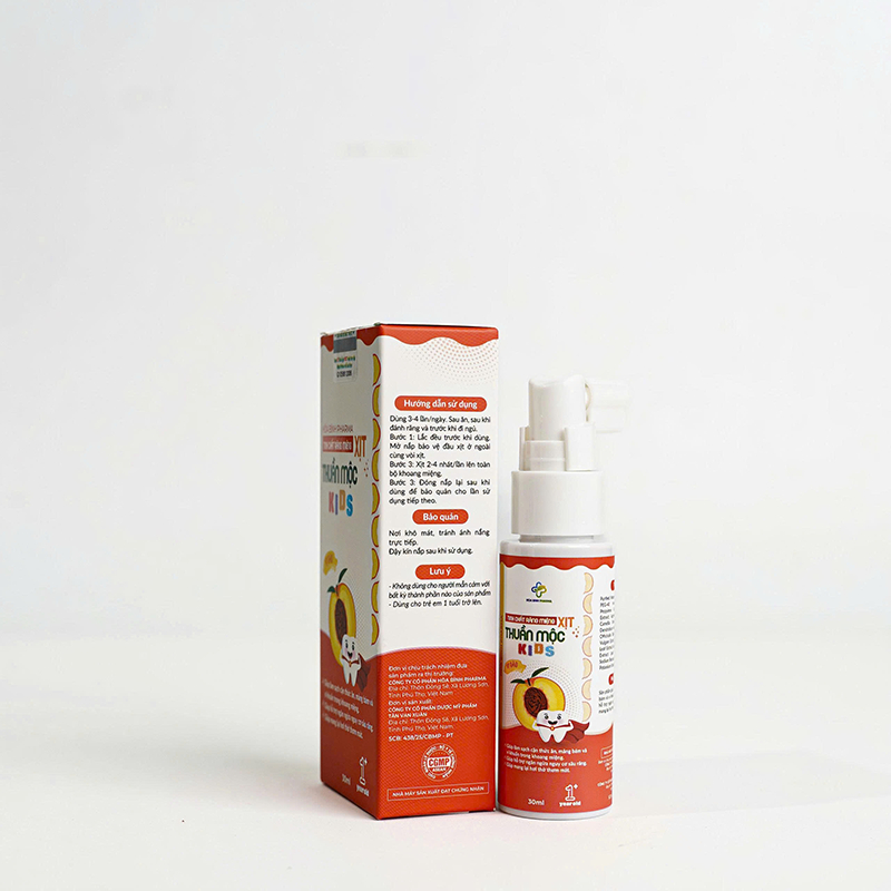 Xịt Răng Miêng Thuần Mộc Kids, Hỗ Trợ Làm Sạch Răng Miệng, Mảng Bám, Ngừa Sâu Răng, Hơi Thở Thơm Mát