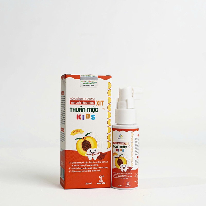 Xịt Răng Miêng Thuần Mộc Kids, Hỗ Trợ Làm Sạch Răng Miệng, Mảng Bám, Ngừa Sâu Răng, Hơi Thở Thơm Mát