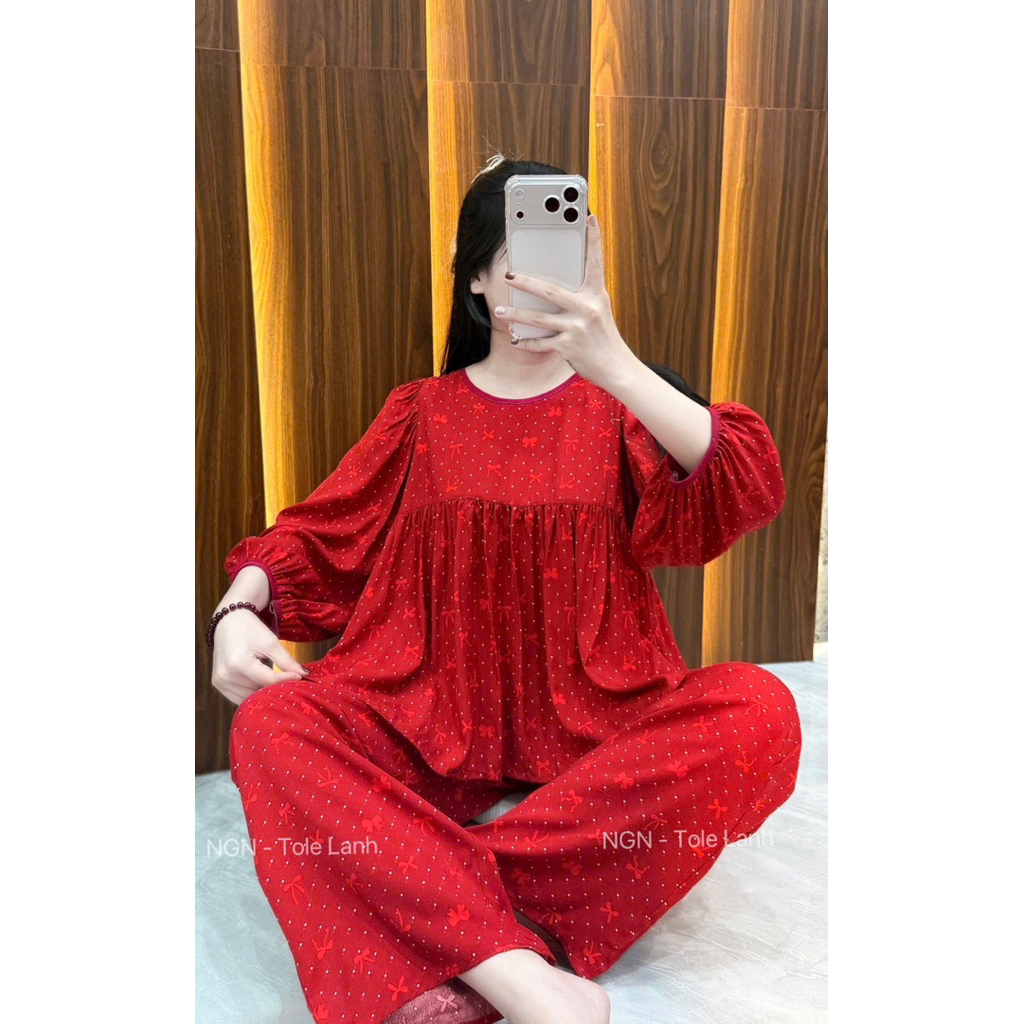 Tole Babydoll Tay Lửng ( trừ hao rút là mặc dưới khuỷu tay tí ) Nhà NGN 2da Xịn
