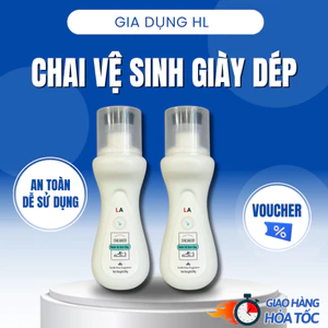 Nước Tẩy Trắng Giày LA, Vệ Sinh Giày Khử Mùi, Làm Sạch Nhanh Không Cần Giặt