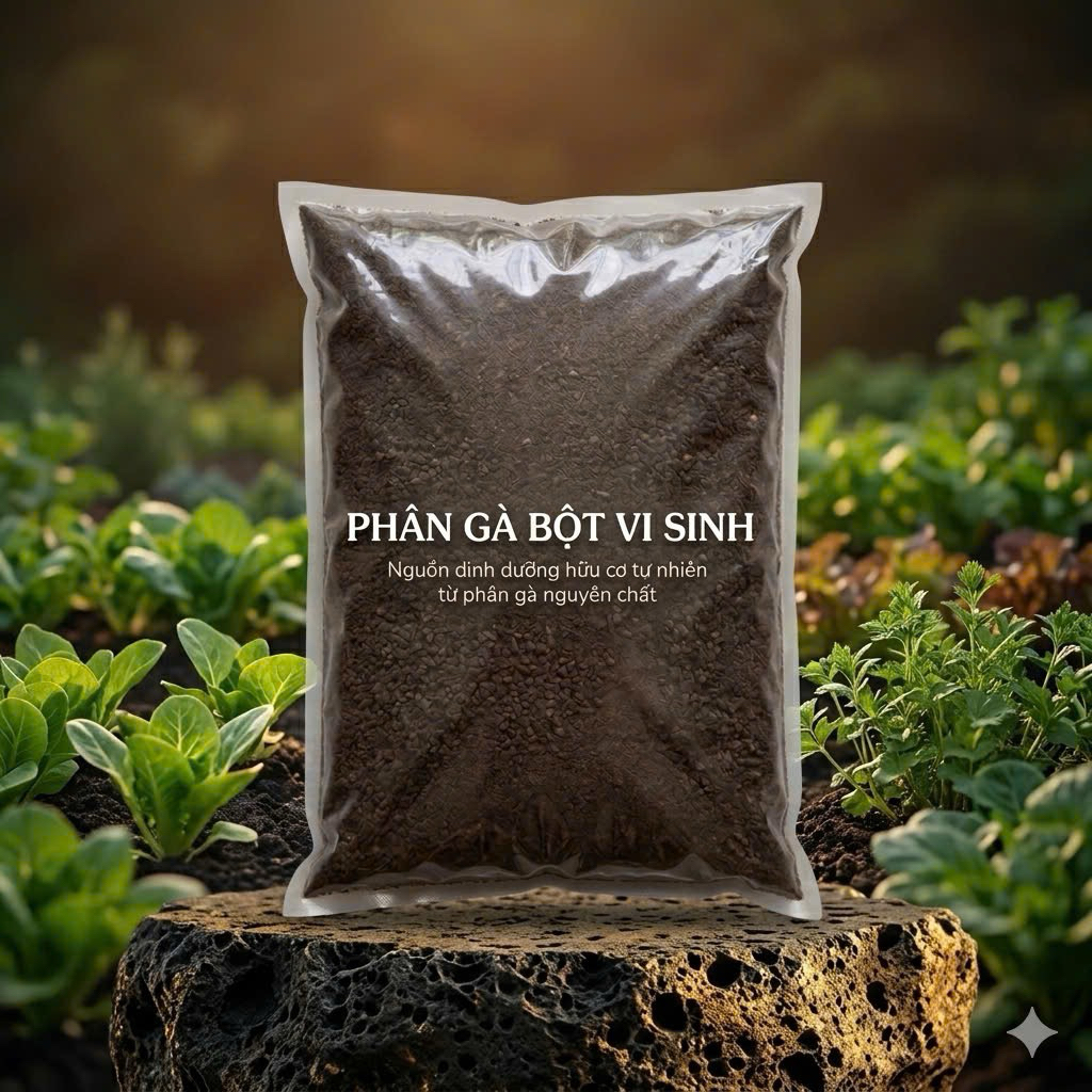 Phân gà bột vi sinh
