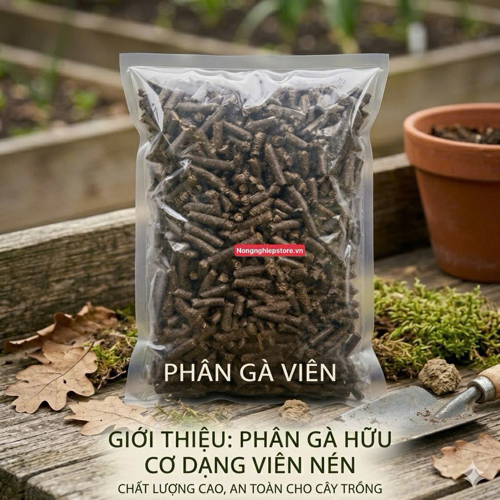 Phân gà viên 1kg
