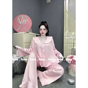 Tay Dài Lụa Nhà Fena Dày Mịn Mướt Ít Nhăn ( 45-65kg )