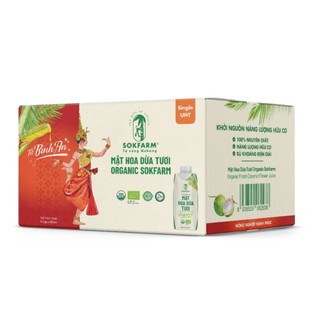 ​[Chính Hãng] Mật Hoa Dừa Tươi Sokfarm 330ml - Đặc Sản Trà Vinh Nguyên Chất 100%