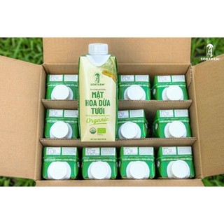 ​[Chính Hãng] Mật Hoa Dừa Tươi Sokfarm 330ml - Đặc Sản Trà Vinh Nguyên Chất 100%
