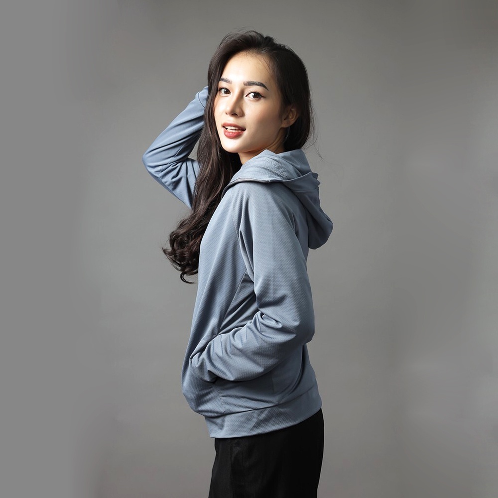 Áo chống nắng nữ 2 lớp XUZI, khoác chống nắng thân ngắn vải thông hơi đai gấu to dày dặn ngăn tia UV bảo vệ làn da. | BigBuy360 - bigbuy360.vn