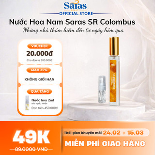 Nước Hoa Unisex Bỏ Túi Hương Thơm Cá Tính, Bí Ẩn & Đậm Chất Lãng Tử SR Colombus dùng thử - 2ml