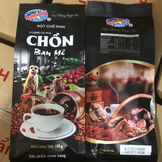 1kg Cà phê chồn ban mê gói 500g hương thơm cà phê bôt pha phin