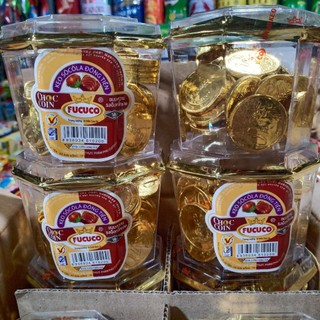 Chocolate Đồng Vàng FUCUCO - Phú Cường, Hủ 160g (43-48 miếng) - Thơm ngon, Bắt mắt cho bé