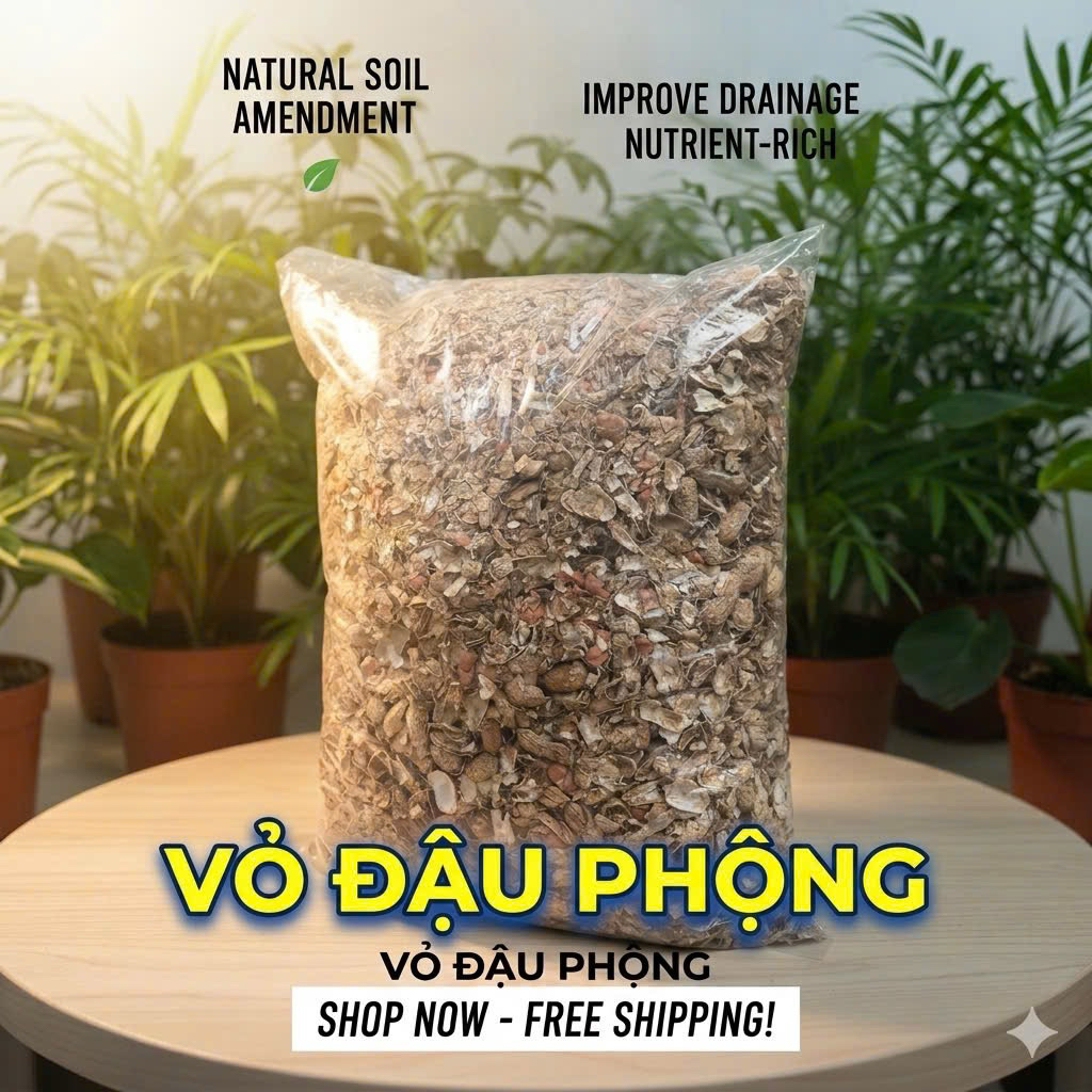 Vỏ đậu phộng (vỏ lạc) 3dm