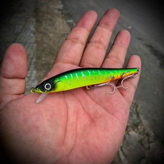 Mồi MINOW HR V98F chuyên câu lure cá chẽm măng nhồng , mú ngựa nam Hoàng Đế và nhiều loại cá khác 9.8cm/10.5g Hộp 5 Con
