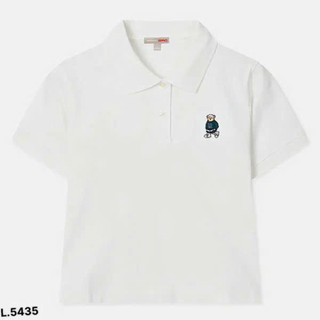 Áo POLO Trắng CỘC THÊU LOGO