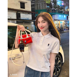Áo POLO Trắng CỘC THÊU LOGO