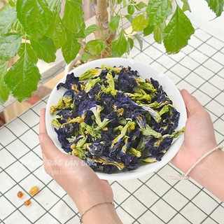 Hoa đậu biếc sấy lạnh 100g, trà hoa đậu biếc, pha trà, nấu chè, nấu xôi, làm bánh, thạch