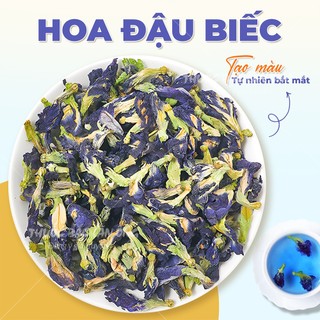 Hoa đậu biếc sấy lạnh 100g, trà hoa đậu biếc, pha trà, nấu chè, nấu xôi, làm bánh, thạch