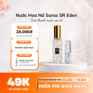 Nước Hoa Nữ Bỏ Túi Thơm Lâu đến 6-8 tiếng Gợi Cảm, Trẻ Trung & Ngọt Ngào Như Trái Cây (SR ED) 2ml SR Eden