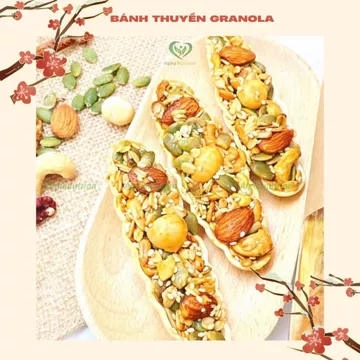 500g bánh thuyền granola Alpha nutrition ăn vặt ăn kiêng healthy eatclean