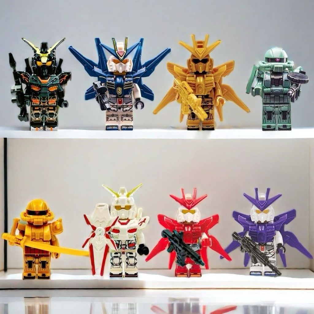Mô hình lắp ráp Gundam Mecha Robot Mini, đồ chơi lắp ráp