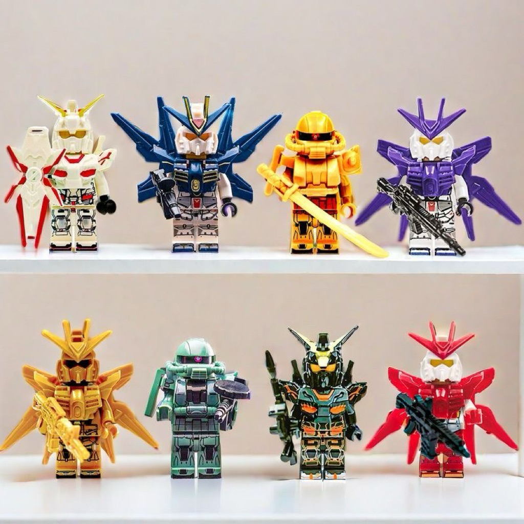 Mô hình lắp ráp Gundam Mecha Robot Mini, đồ chơi lắp ráp