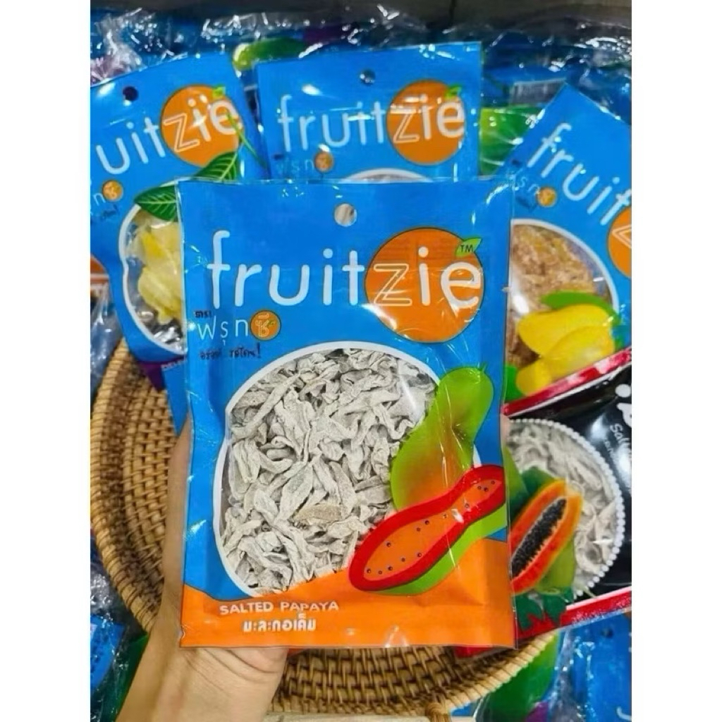 Ô mai giun xanh đu đủ Fruit Zie Thái Lan siêu ngon (50g)