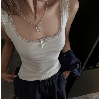 ( MẪU MỚI 2026 ) Áo Tanktop Nữ, Áo Ba Lỗ Có Đệm Mút Dáng Ôm Phối Ren Basic Chất Thun Gân Co Giãn Thanh Lịch AOT014