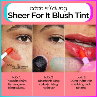 Má Hồng Dạng Tint, Má Hồng Nước ELF Sheer For It Blush Tint, Màu Nhẹ Tự Nhiên, Trong Trẻo.