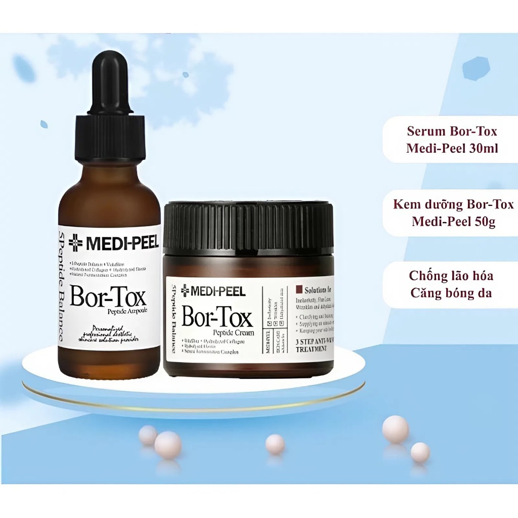 Combo Serum và Kem Dưỡng MEDI-PEEL Tinh Chất Dưỡng Trắng Sáng Nâng Cơ, Chống Lão Hóa Căng Bóng Da
