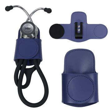 MaiWieel Giá Đỡ Ống Nghe Kẹp Hông Da PU Nhẹ Dễ Mang Cho Bác Sĩ Y Tá Tương Thích Littmann Màu Đen