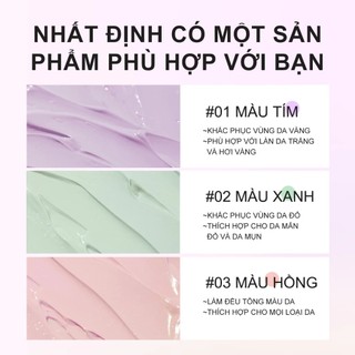 Kem Lót Focallure Light Correcting Makeup Base Hiệu Chỉnh Màu Da, Cấp Ẩm, Chống Nước 30g FA934