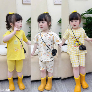 COMBO 3 BỘ TONE VÀNG BÉ GÁI