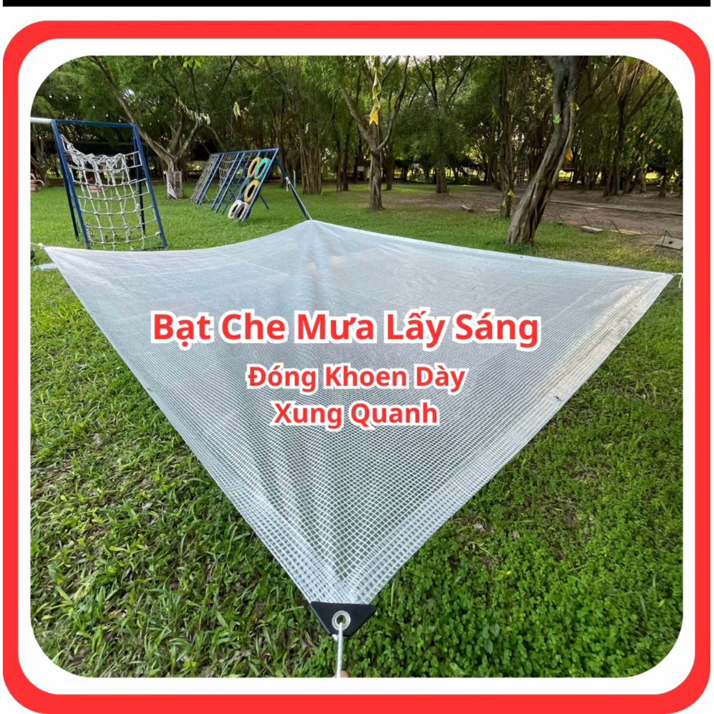 Bạt Che Mưa Lấy Ánh Sáng ( Tặng Kèm 10 móc Treo)
