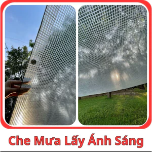 Bạt Che Mưa Lấy Ánh Sáng ( Tặng Kèm 10 móc Treo)