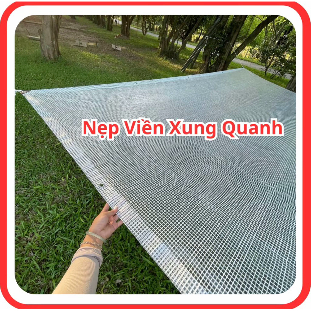 Bạt Che Mưa Lấy Ánh Sáng ( Tặng Kèm 10 móc Treo)